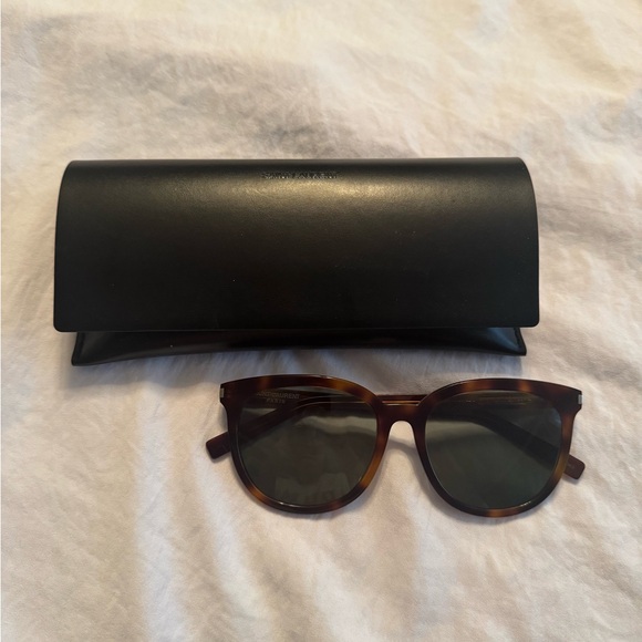 Saint Laurent- ysl tortoise sunglasses with case - Picture 1 of 10